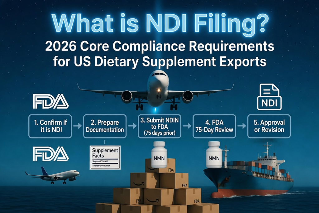 2026保健品出口美国NDI备案+标签新规：物流清关避坑指南