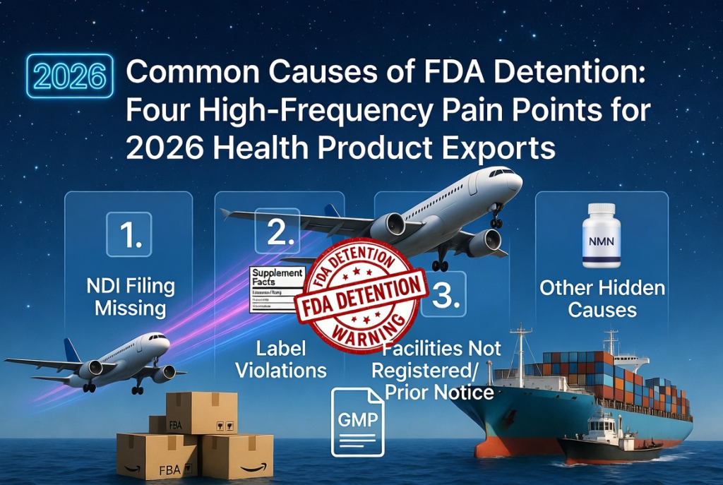 2026出口美国保健品物流新规：FDA扣货原因分析与应对方案
