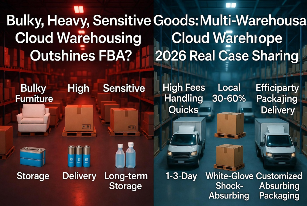 大件、重货、敏感品：云仓代发完胜FBA？2026真实案例对比