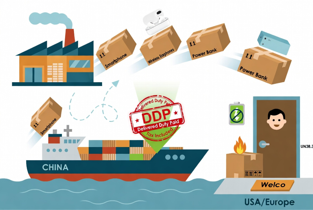 手机/耳机/充电宝国际物流怎么发最省?2026 DDP+海运真实攻略