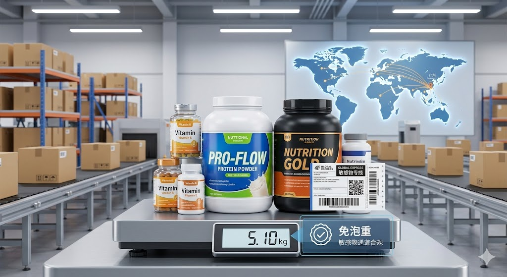 广州发全球免泡敏感物流怎么选？保健品蛋白粉国际快递渠道全解析