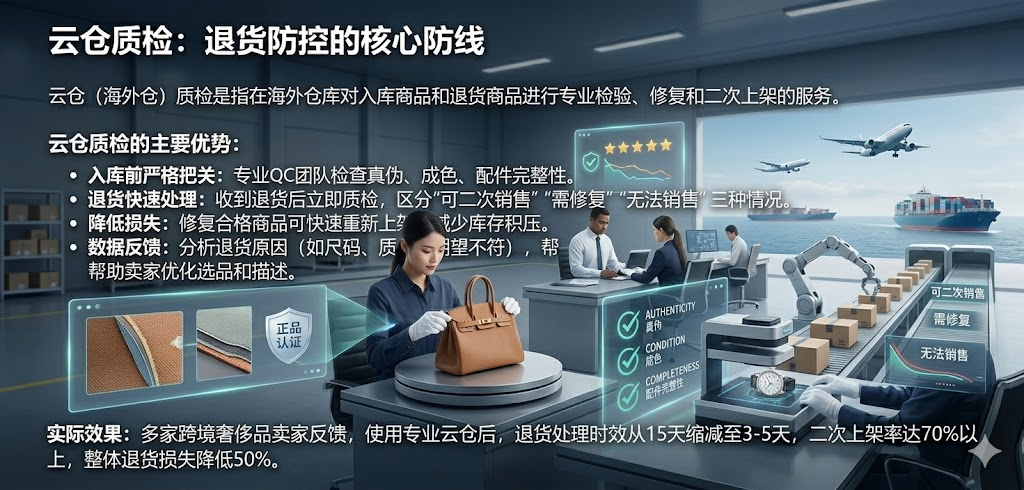 高价值奢侈品出口如何防仿冒+退货?云仓质检+全程追踪方案