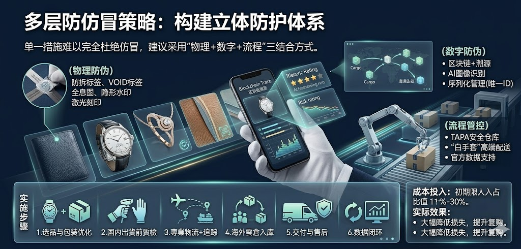 高价值奢侈品出口如何防仿冒+退货?云仓质检+全程追踪方案