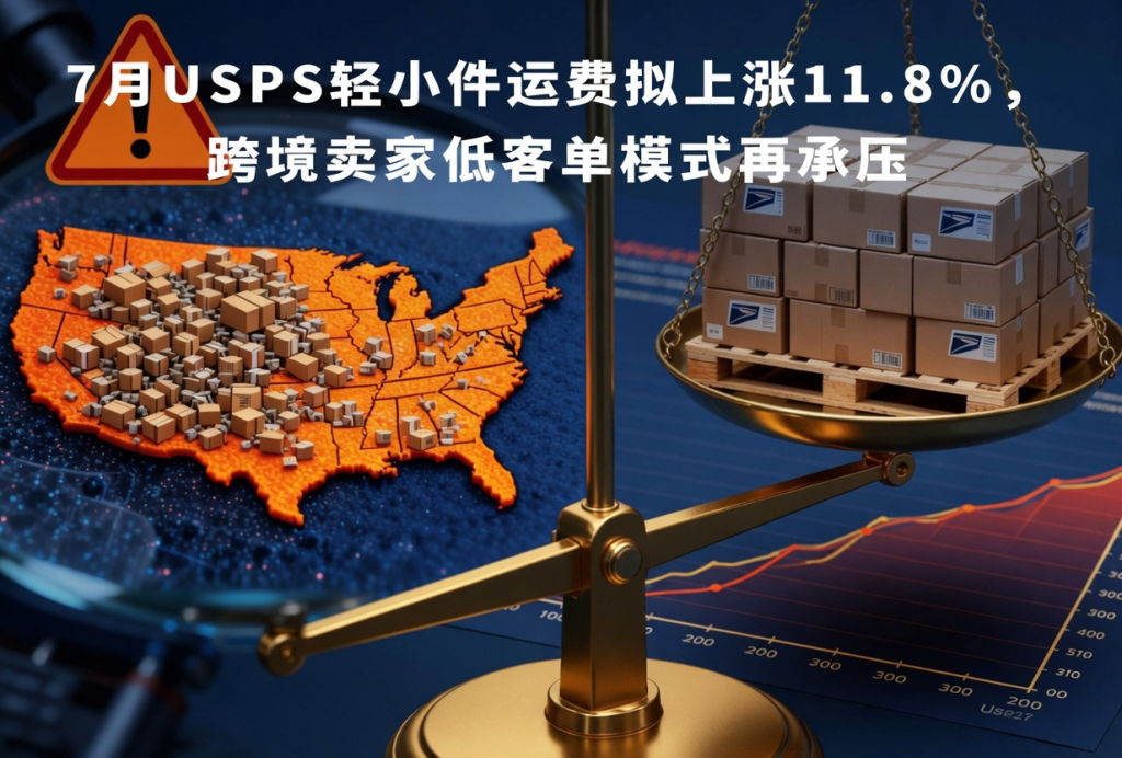 USPS轻小件运费拟大涨11.8%!2026跨境低客单模式海外仓自救指南