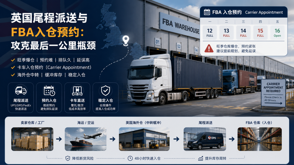 英国亚马逊FBA头程怎么发更稳?2026跨境卖家备货与发货实操全指南