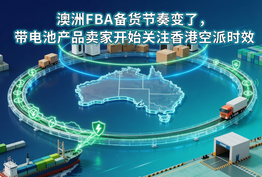 澳洲FBA备货节奏变了,带电池产品卖家开始关注香港空派时效